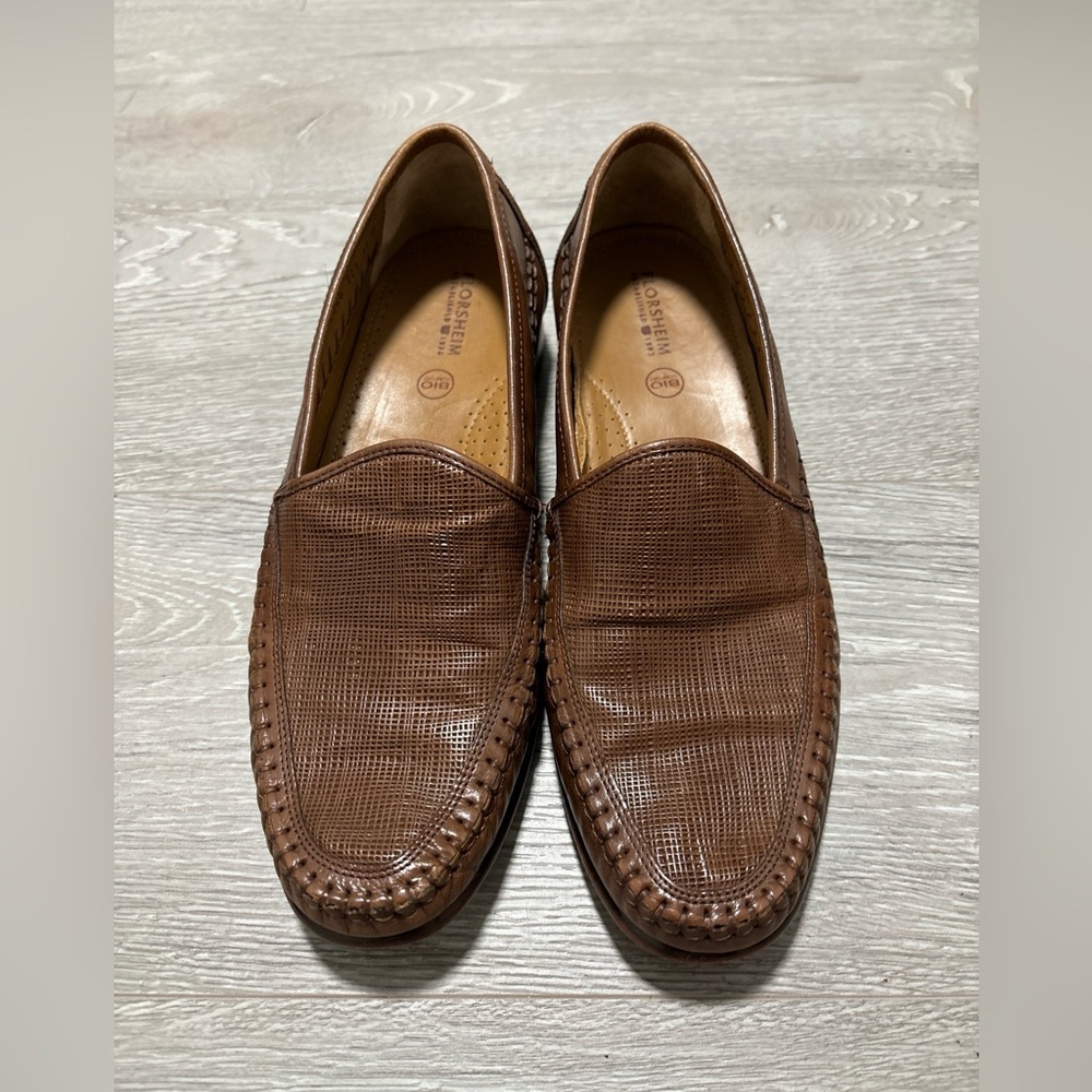 Florsheim Men’s Black Bio Comfort Woven Vamp Slip-on Loafers  12046 221 Size 11